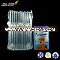 High quality plastic air column bag for milk powder protect